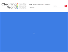 Tablet Screenshot of cleaningworld.co.za